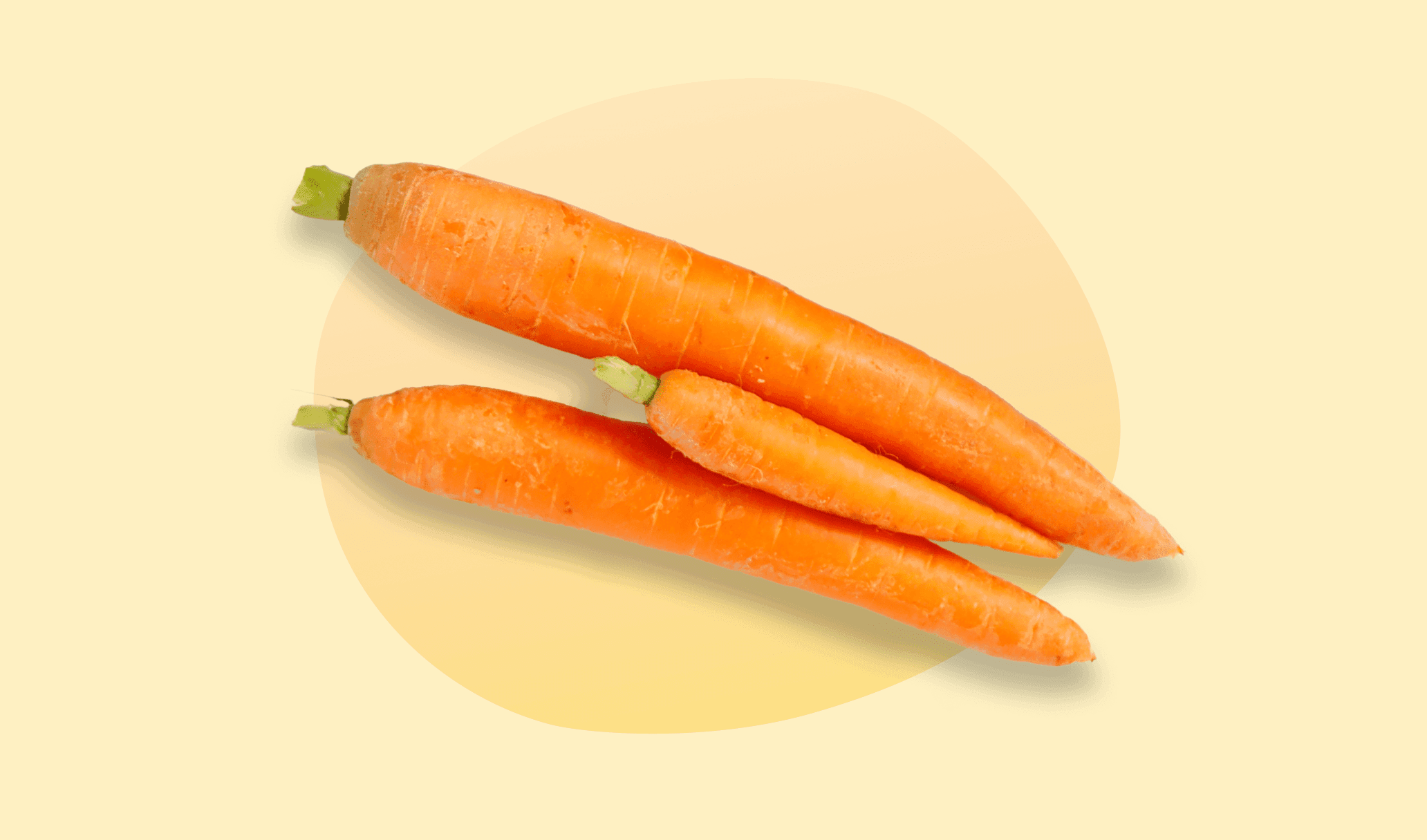 Carrots give your skin a radiant glow.