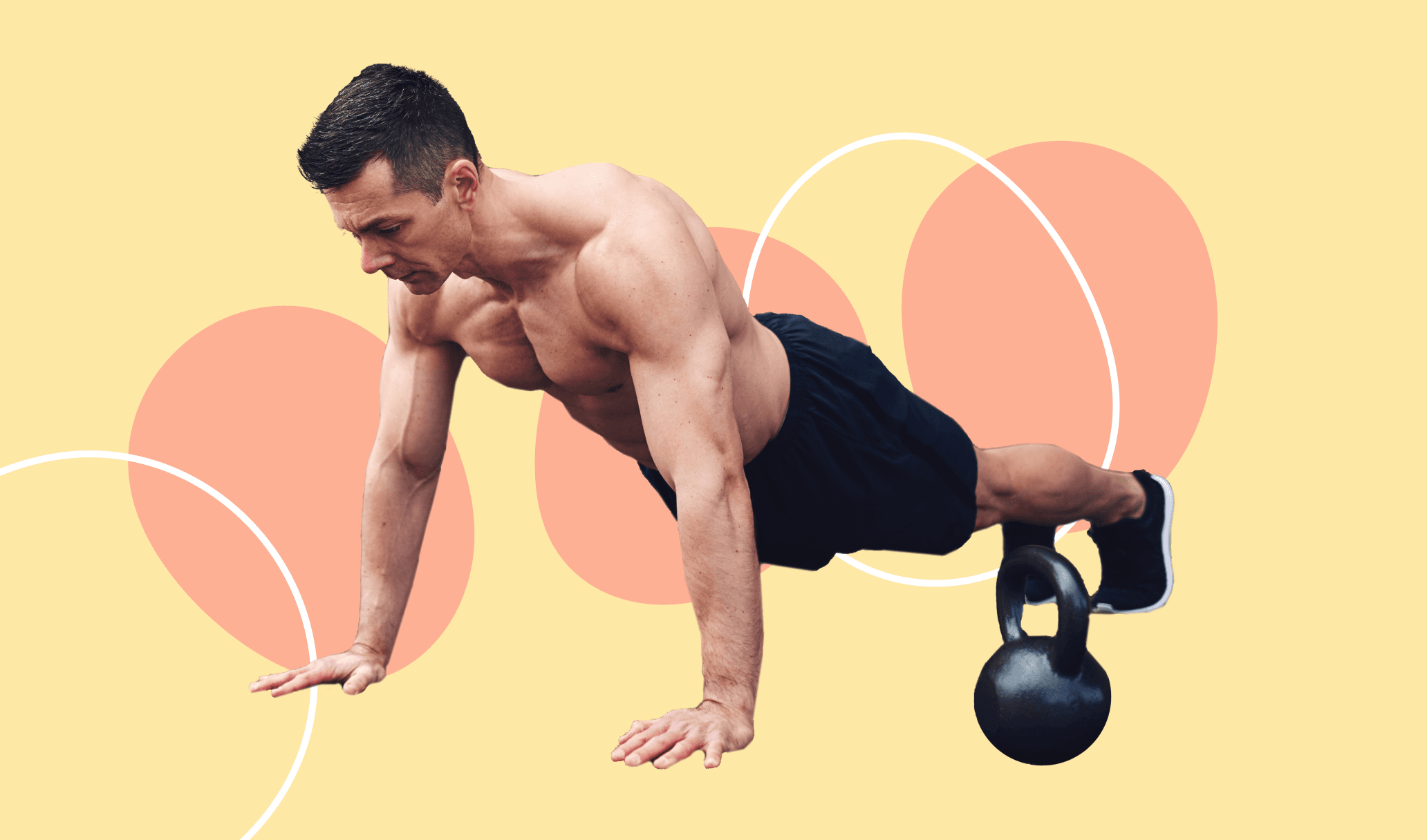 Kettlebell plank drag