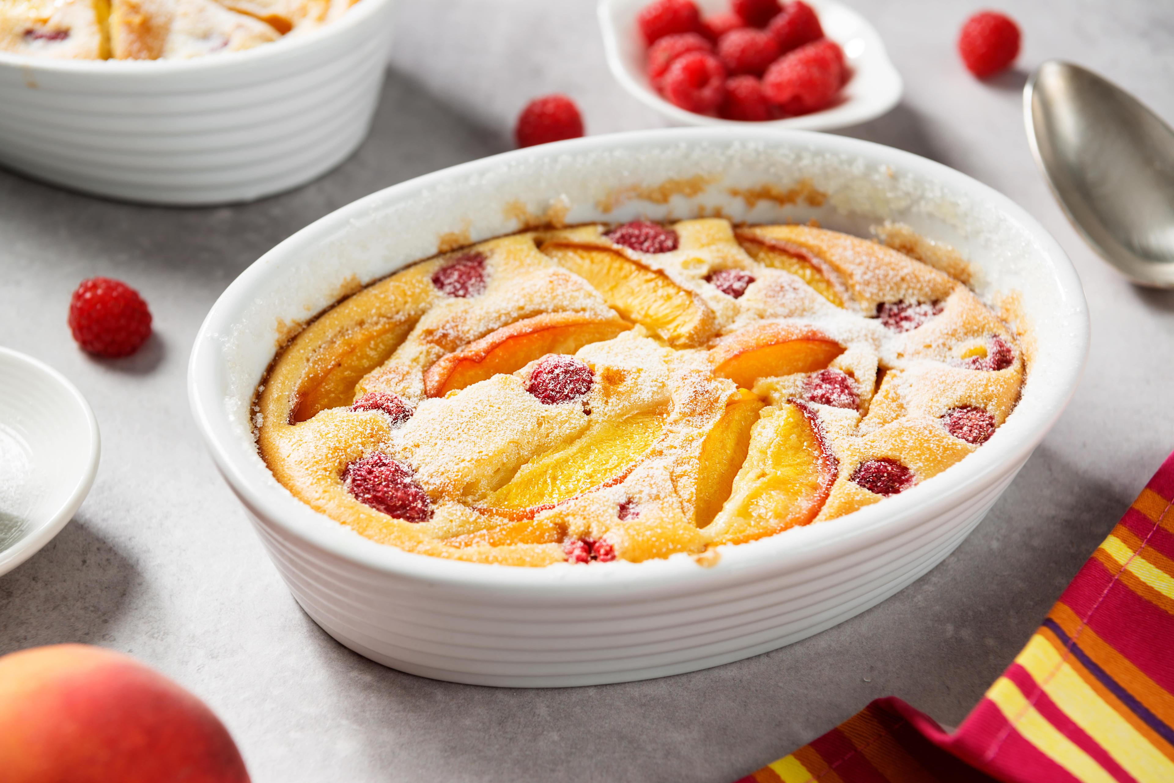 Fresh peach cobbler