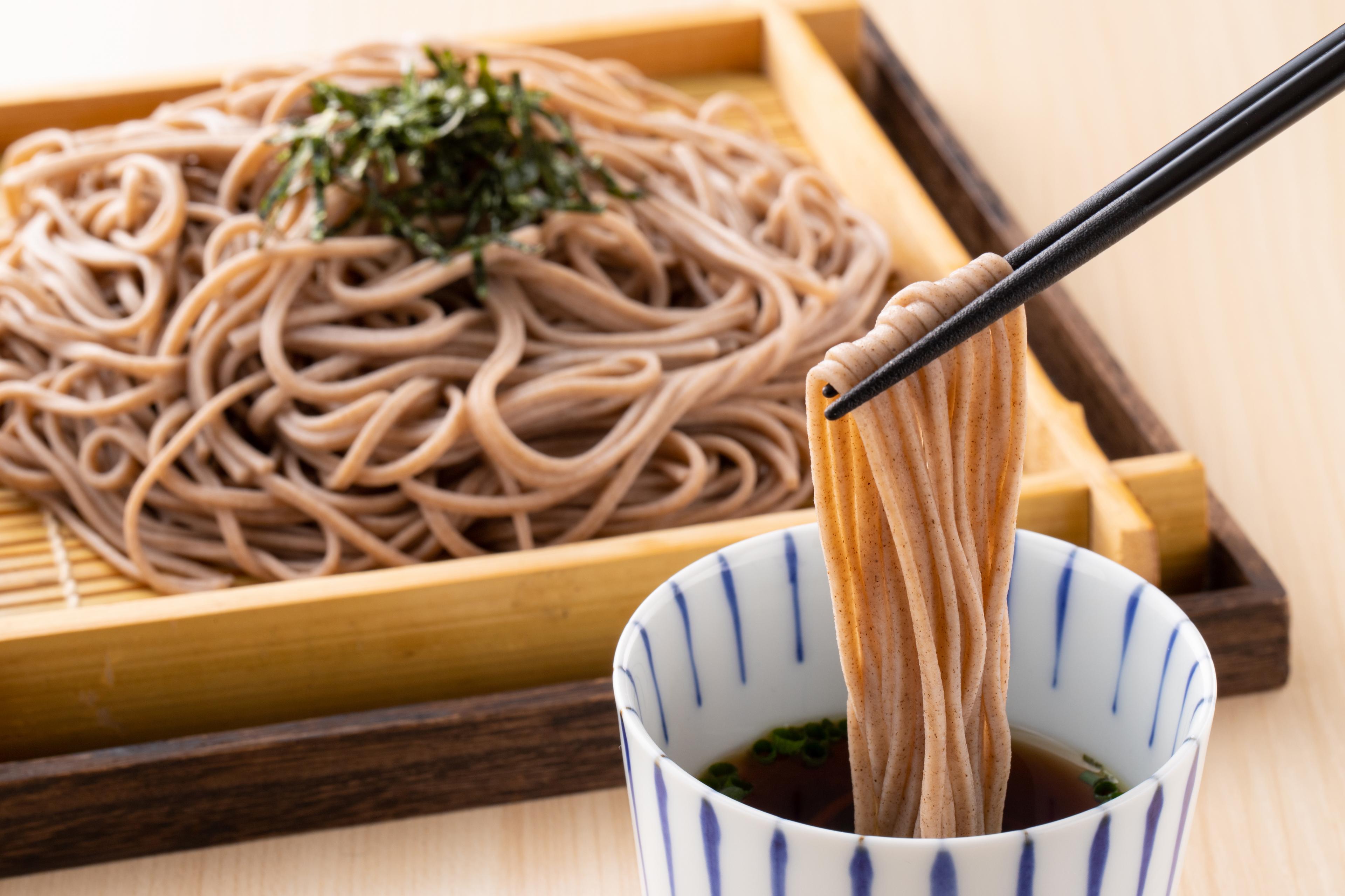 Cold soba noodles